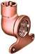Lead Law Compliant 3/4 Cast Copper X Female High Ear 90 Elbow