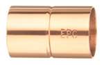 1/4 Wrot Copper X Copper RS Coupling 3/8 OD