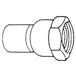1-1/4 DWV WROT Copper X Female Adapter