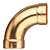 1-1/2 DWV WROT Copper X Copper Long Turn 90 ELL