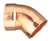 4 DWV WROT Fitting X Copper ST 45 ELL