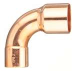 3/4 X 1/2 Wrot Copper X Copper Long Turn 90 Elbow