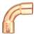 2-1/2 Wrot Fitting X Copper Long Turn ST 90 Elbow