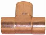 1/4 Wrot Copper X Copper X Copper Tee 3/8 OD