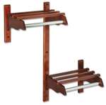 Wood COAT Rack Hardwood Bar 36 MAHO