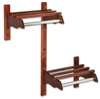 Wood COAT Rack Hardwood Bar 48 MAHO