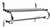 Traditional Zinc COAT Rack 1 Rod