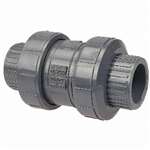 1 PVC True Union Ball Check Valve Viton