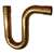 1 Wrot Copper X Copper P Trap 1-1/8 OD