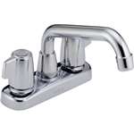 Lead Law Compliant 2 Handle Blade Two Hole Laundry Faucet ADA Polished Chrome