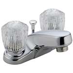 Lead Law Compliant 1.5 GPM 2 Knob Lavatory Three Hole With Pop Up Core