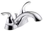 Lead Law Compliant 1.5 GPM 2 Handle Center Set Lavatory Classic Polished Chrome