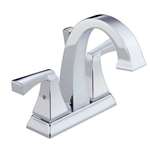 Lead Law Compliant 2 Handle Center Set Lavatory Faucet Polished Chrome 1.5 GPM
