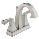 Lead Law Compliant 2 Handle Center Set Lavatory Faucet Stainless Steel 1.5 GPM