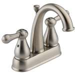 Lead Law Compliant 2 Handle Center Set Lavatory Faucet Stainless Steel 1.5 GPM