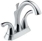 Lead Law Compliant 2 Handle Center Set Lavatory Faucet Polished Chrome 1.5 GPM