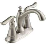 Lead Law Compliant 2 Handle Center Set Lavatory Faucet Stainless Steel 1.5 GPM