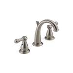 Lead Law Compliant 2 Handle Widespread Lavatory Faucet Stainless Steel 1.5 GPM