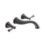 Lead Law Compliant 2 Handle Wall Mount Lavatory Faucet Venetian Bronze 1.5 GPM