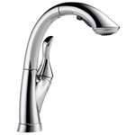 Lead Law Compliant 1.5 GPM 1 Handle Pullout Kitchen Faucet Polished Chrome