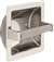 Stainless Steel Recessed Paper Holder With Plastic Rol