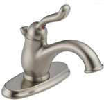 Lead Law Compliant 1.5 GPM 1 Handle Center Set Lavatory Faucet Stainless Steel