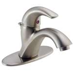 Lead Law Compliant 1.5 GPM 1 Handle Center Set Lavatory Faucet Stainless Steel