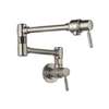 Lead Law Compliant Euro Pot Filler Wall Mount One Hole Stainless Steel 4.0 GPM