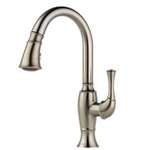 Lead Law Compliant 1.8 GPM 1 Handle Pull Down Kitchen Faucet Brizo Floriano