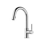 Lead Law Compliant 1.8 GPM 1 Handle Pull Down Kitchen Faucet Polished Chrome