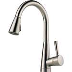 Lead Law Compliant 1.8 GPM 1 Handle Lever Pull Down Kit Faucet Stainless Steel