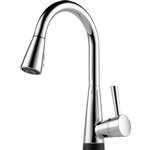 Lead Law Compliant 1.8 GPM One Hole Lever Pull Down Kit Faucet Polished Chrome
