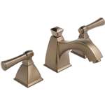 Lead Law Compliant 1.5 GPM 2 Handle Widespread Lavatory Faucet Brushed Bronze