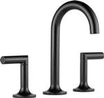 Lead Law Compliant 2 Handle Widespread Lavatory Faucet Matte Black 1.5 GPM