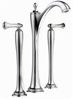 Lead Law Compliant 1.5 GPM 2 Handle Widespread Vessal Lavatory Faucet