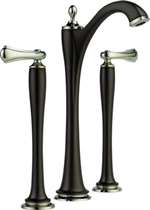 Lead Law Compliant 1.5 GPM 2 Handle Widespread Vessal Lavatory Faucet