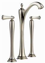 Lead Law Compliant 1.5 GPM 2 Handle Widespread Vessal Lavatory Faucet