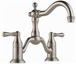 Lead Law Compliant 1.5 GPM 2 Lever Lavatory Two Hole With Pop Up *tresa