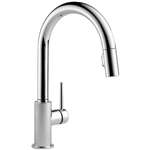 Lead Law Compliant 1.8 GPM Polished Chrome 1 Handle Pull Down Kitchen Faucet