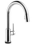 Lead Law Compliant 1.8 GPM 1 Handle Pull Down Kitchen Faucet Polished Chrome