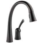 Lead Law Compliant 1.8 GPM 1 Handle Pull Down Kitchen Faucet Venetian Bronze
