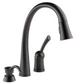 Lead Law Compliant 1.8 GPM 1 Handle Pull Down Kitchen Faucet Venetian Bronze