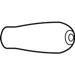 Small Lever Handle Insert Pair Polished Chrome