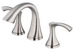 California Energy Commission Registered Lead Law Compliant 2 Handle Widespread Lavatory Faucet Brushed Nickel 1.5