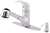 California Energy Commission Registered Lead Law Compliant 1 Lever 2 Hole Kitchen Faucet Polished Chrome 2.5 Gallons Per Minute