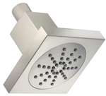 California Energy Commission Registered 4 Square Showerhead 2.0 Gallons Per Minute Brushed Nickel