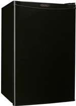 3.2 CF Refrigerator With Push Button Defrost Black