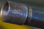 1 X 10 Galvanized Threaded & Coupled A53A Schedule 40 Pipe