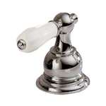 2 Handle Small Traditional With Porcelain Polished Chrome
