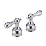 Small Lever Handle With Metal Accent Polished Chrome